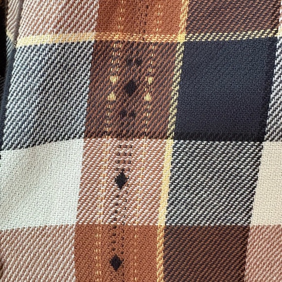 Frye Men's Jacquard Flannel Button Down Shirt size Medium 100% Cotton - Picture 6 of 9